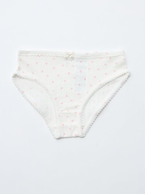 3-Pack Pointelle Knit Briefs - Kiabi