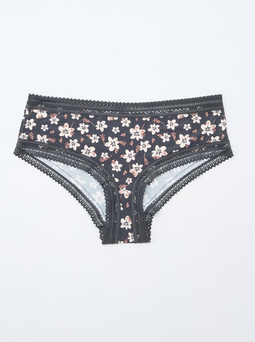 3-Pack Printed Microfiber Boy Shorts - Kiabi