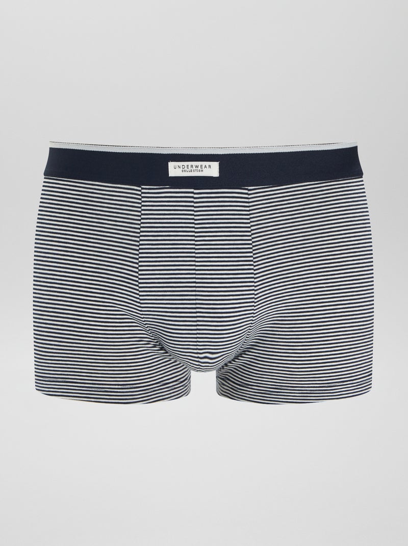 3-pack stretch boxers BLUE - Kiabi