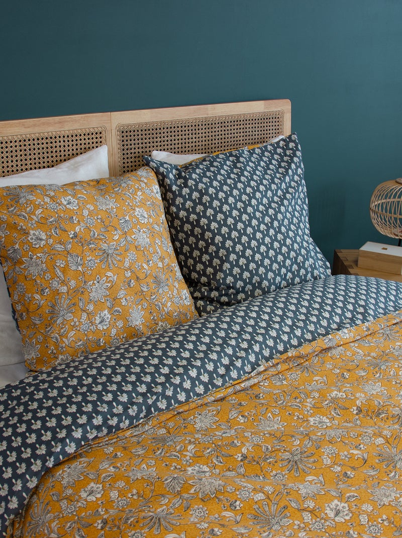 3-Piece Double Duvet Cover Set - Duvet Cover + 2 Pillowcases Yellow - Kiabi