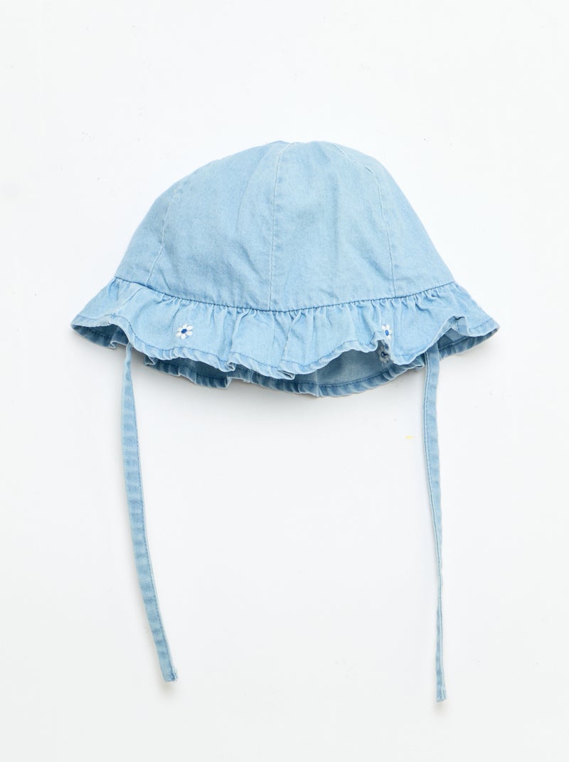 3-Piece Romper, Hat, and Socks Set Blue - Kiabi