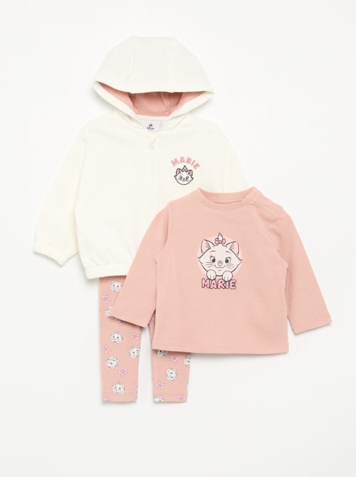 3-teiliges 'Disney'-Set - Kapuzen-Sweatshirt + T-Shirt + Leggings - Kiabi