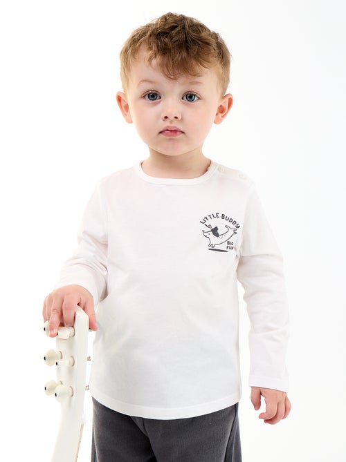 3-teiliges Set: Sweatshirt, Jogginghose und T-Shirt - Kiabi 3-teiliges Set: Sweatshirt, Jogginghose und T-Shirt - Kiabi