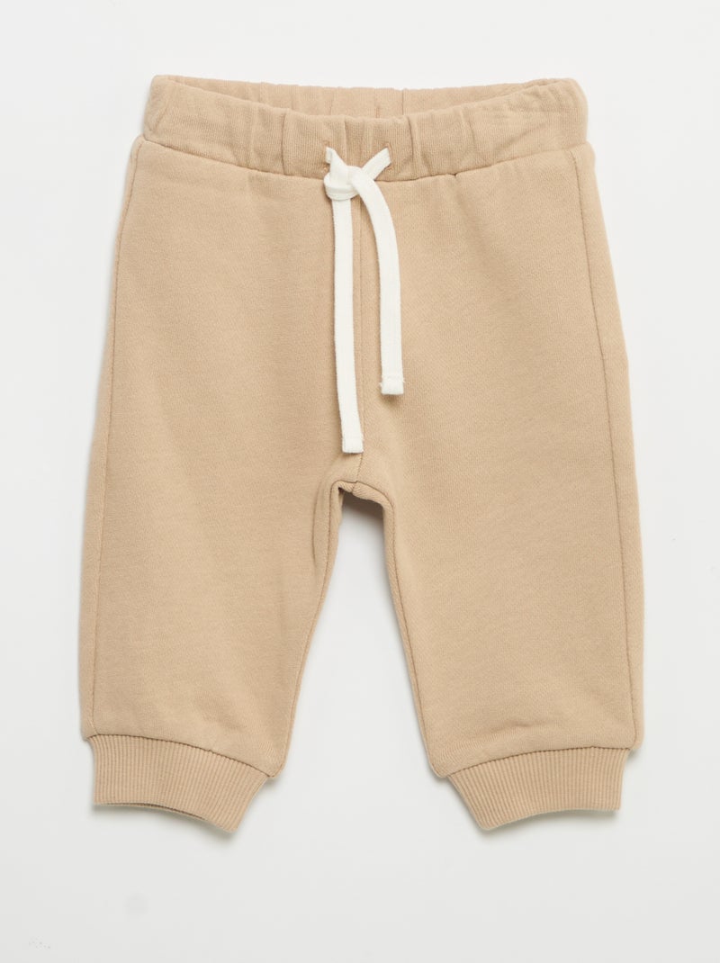3-teiliges Set: Sweatshirt, Jogginghose und T-Shirt Beige - Kiabi
