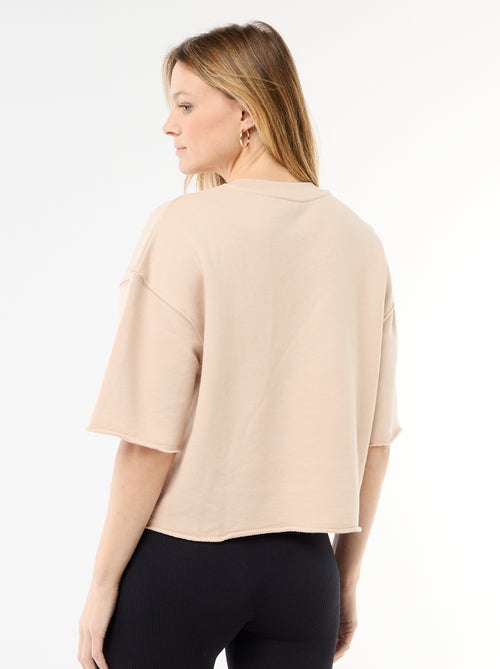 3/4 Sleeve French Terry T-shirt - Kiabi