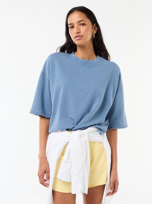 3/4 Sleeve French Terry T-shirt - Kiabi
