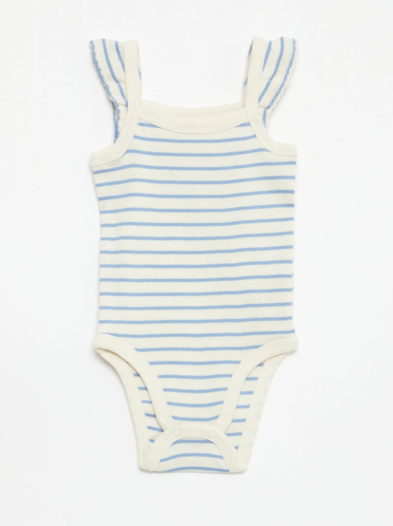 3er-Pack ärmellose Bodys Beige - Kiabi