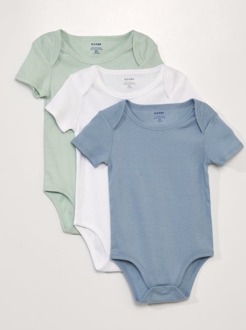3er-Pack Baumwoll-Bodys - Kollektion zum einfachen Anziehen - Kiabi