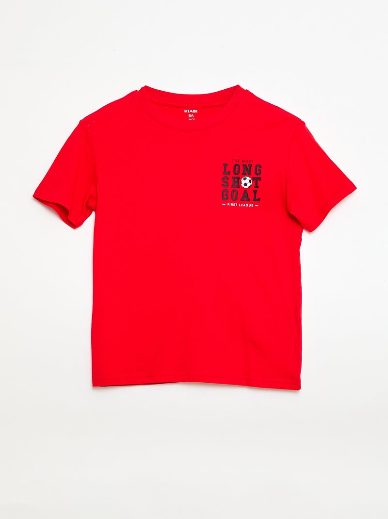3er-Pack Baumwoll-T-Shirts Blau - Kiabi