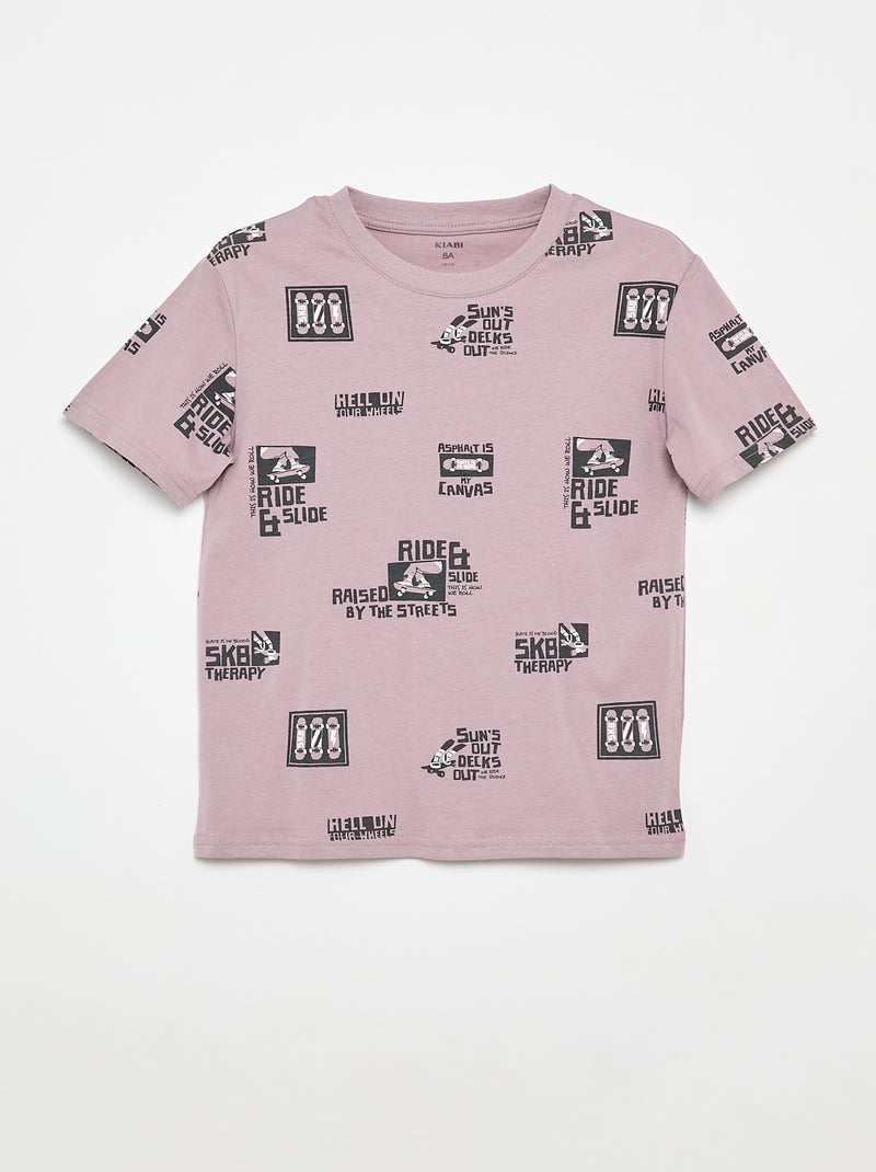 3er-Pack Baumwoll-T-Shirts Grau - Kiabi