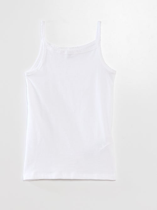 3er-Pack Baumwoll-Tanktops - Kiabi