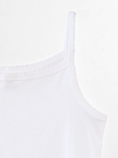 3er-Pack Baumwoll-Tanktops - Kiabi