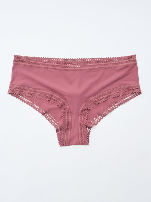 3er-Pack bedruckte Mikrofaser-Shortys - Kiabi