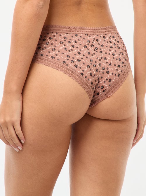 3er-Pack bedruckte Mikrofaser-Shortys - Kiabi