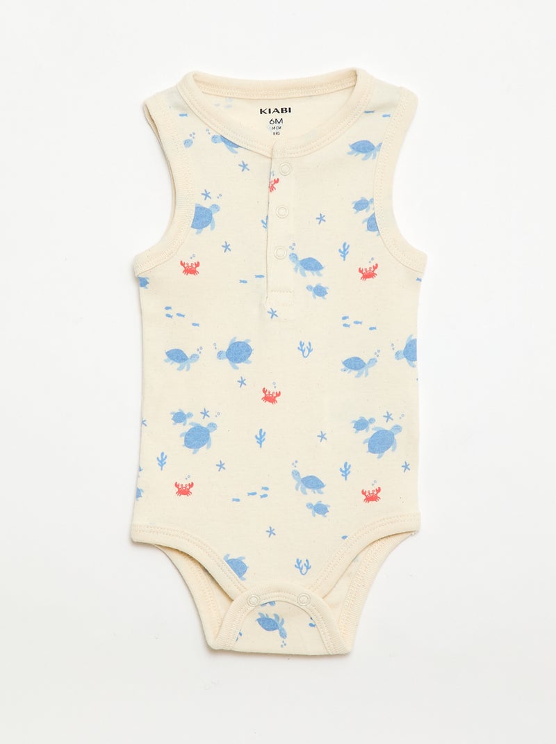 3er-Pack Bodys - 3 Stück Blau - Kiabi