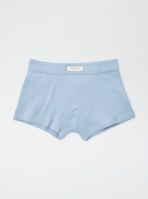 3er-Pack Boxershorts aus Rippstrick - Kiabi