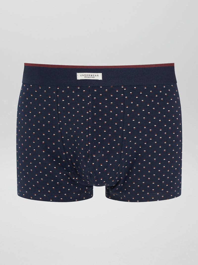 3er-Pack Boxershorts Bordeaux - Kiabi