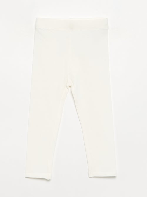 3er-Pack einfarbige Jersey-Leggings - Kiabi
