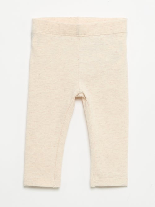 3er-Pack einfarbige Jersey-Leggings - Kiabi