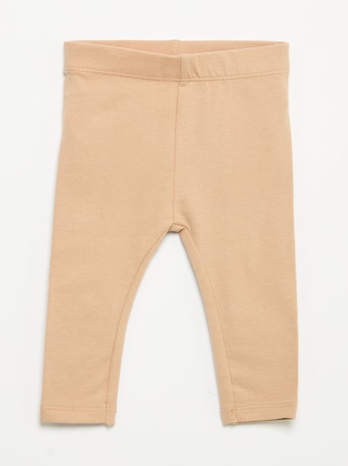 3er-Pack einfarbige Jersey-Leggings - Kiabi