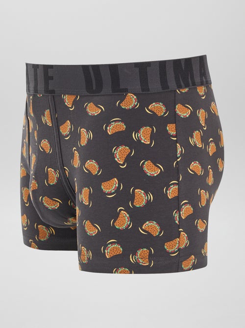 3er-Pack gemusterte Boxershorts - Kiabi