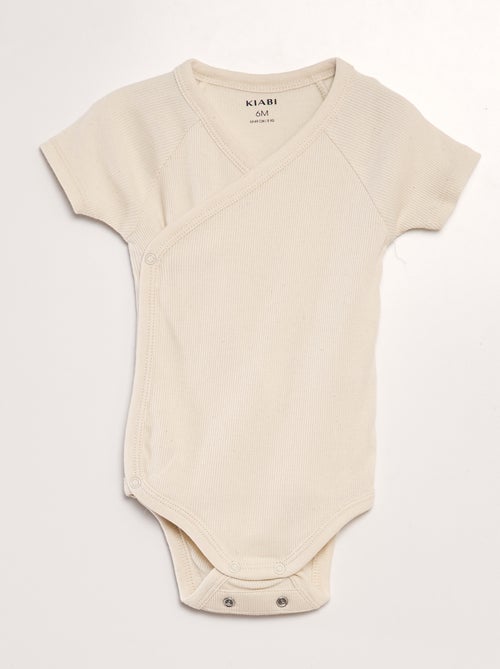 3er-Pack gerippte Bodys - Kiabi