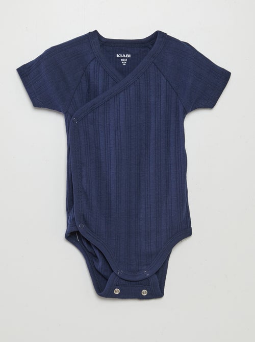 3er-Pack gerippte Bodys - Kiabi