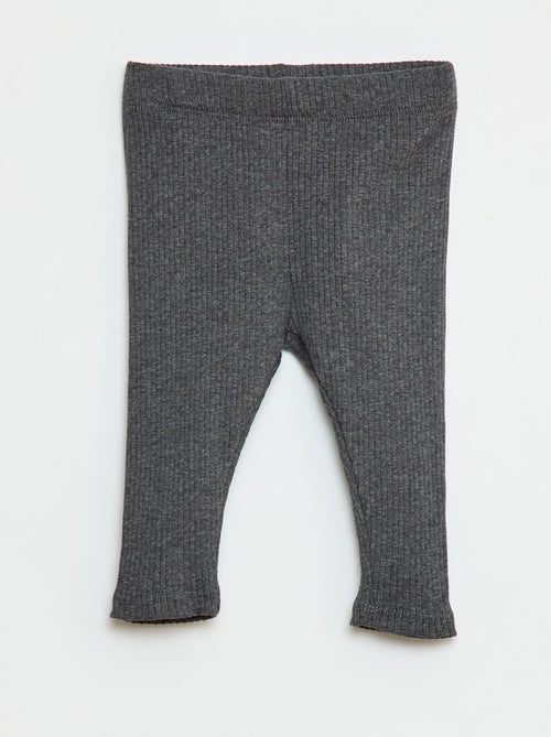 3er-Pack gerippte Leggings - Kiabi