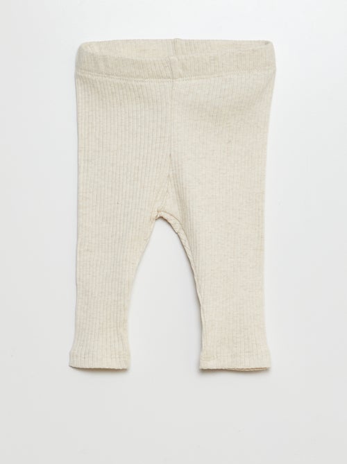 3er-Pack gerippte Leggings - Kiabi