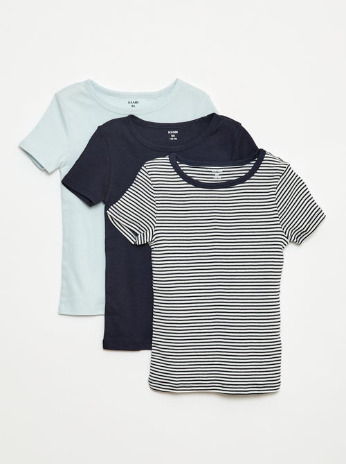 3er-Pack Kurzarm-T-Shirts - Kiabi
