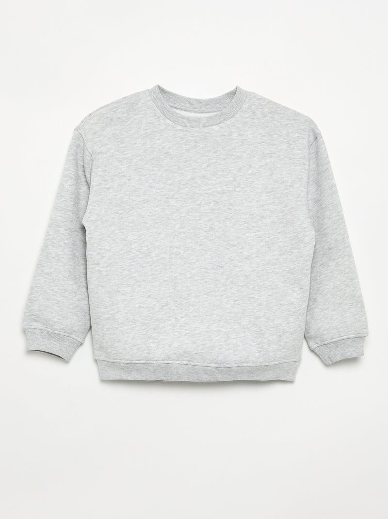 3er-Pack Langarm-Fleece-Sweatshirts Grau - Kiabi