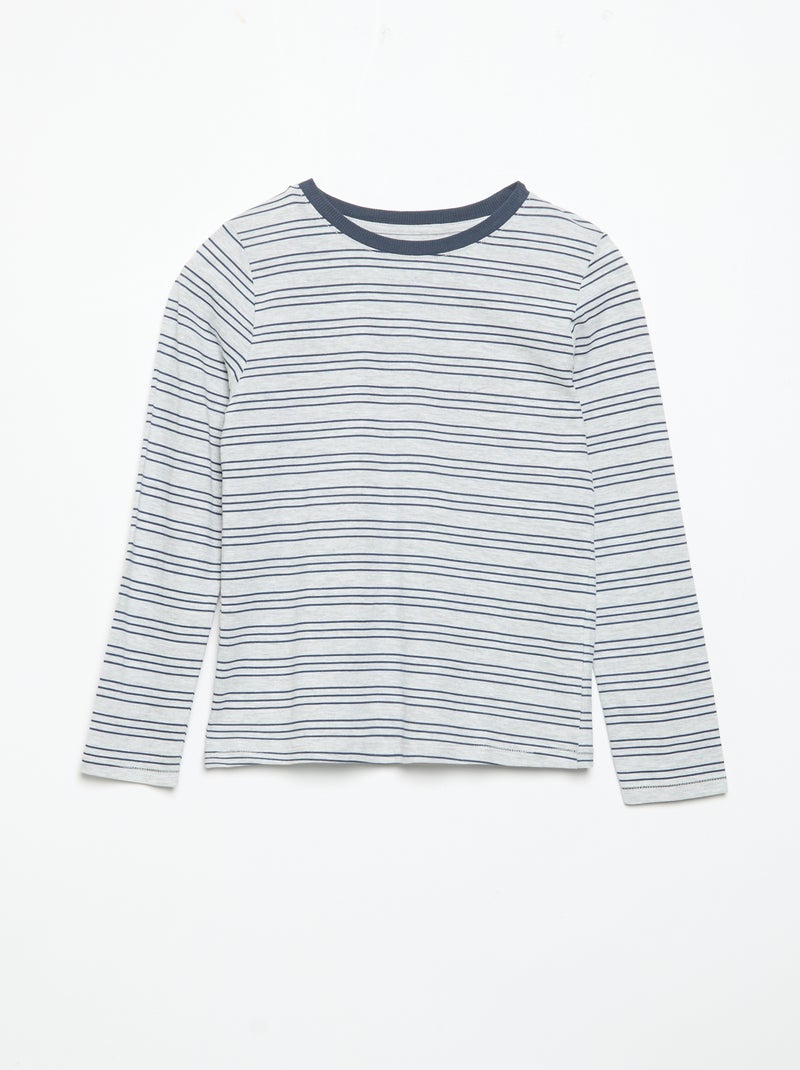 3er-Pack Langarm-T-Shirts Bleu - Kiabi