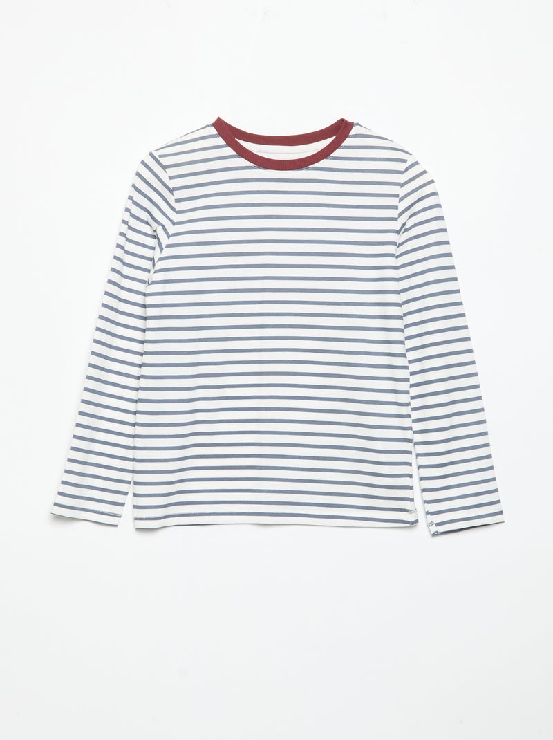 3er-Pack Langarm-T-Shirts Bleu - Kiabi