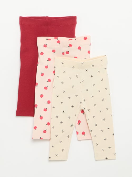 3er-Pack lange Leggings - Kiabi