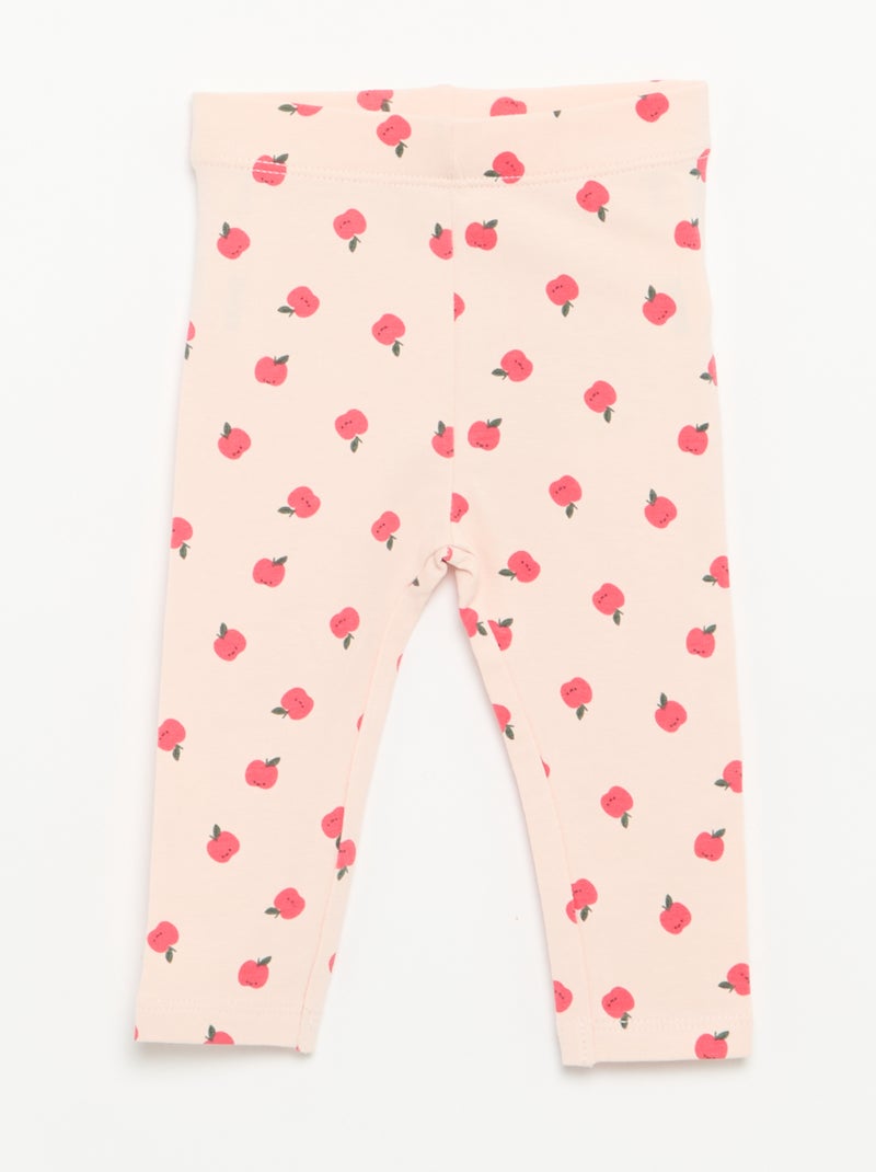 3er-Pack lange Leggings Rosa - Kiabi