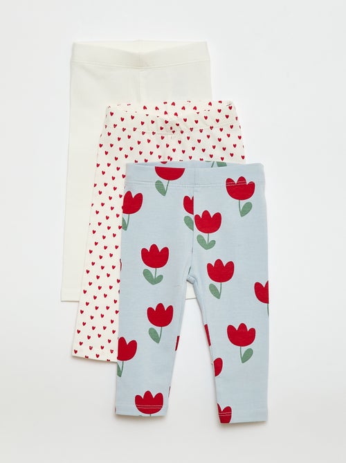 3er-Pack lange Leggings - Kiabi