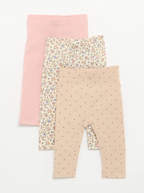 3er-Pack lange Leggings - Kiabi