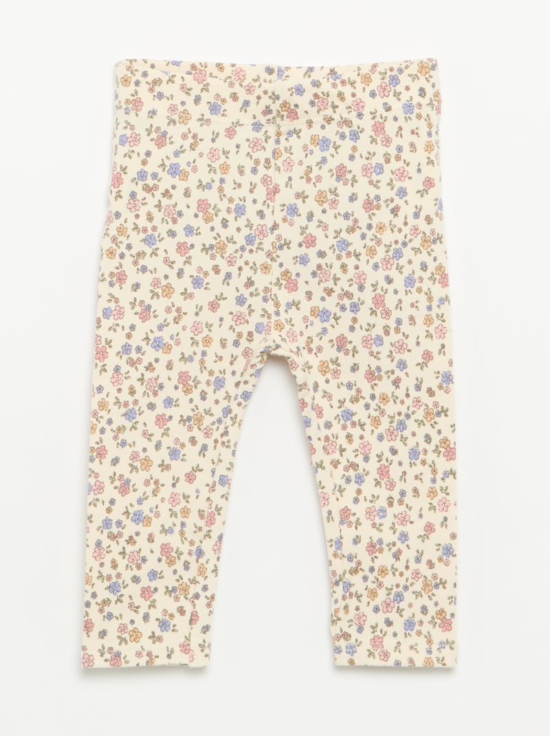 3er-Pack lange Leggings Weiß - Kiabi