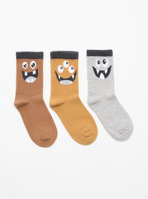3er-Pack 'Monster'-Socken - Kiabi