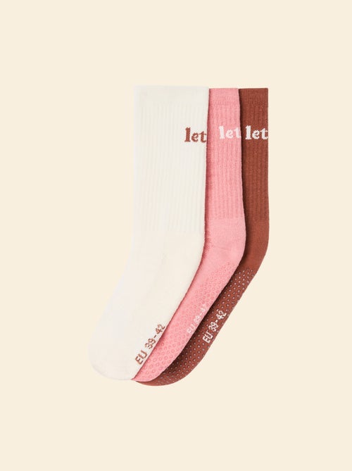 3er-Pack rutschfeste Socken - Kiabi