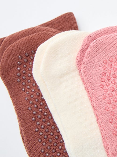 3er-Pack rutschfeste Socken - Kiabi