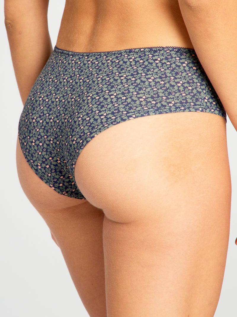 3er-Pack Shortys Khaki/Weiß - Kiabi