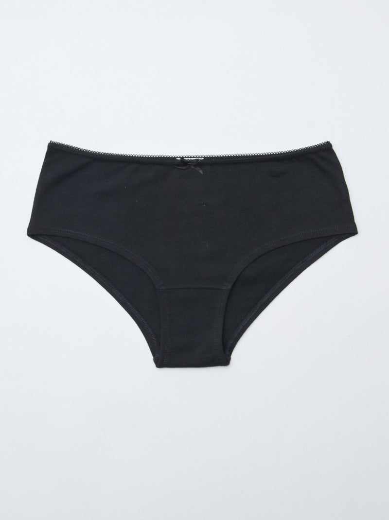 3er-Pack Shortys Schwarz - Kiabi