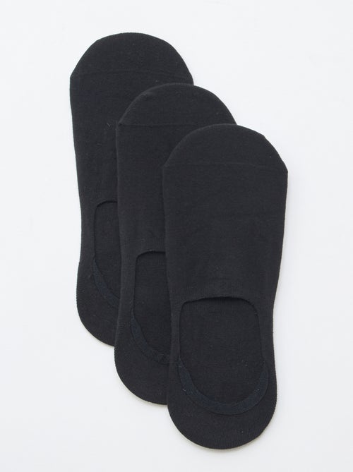 3er-Pack Socken aus einfarbiger Baumwolle - Kiabi