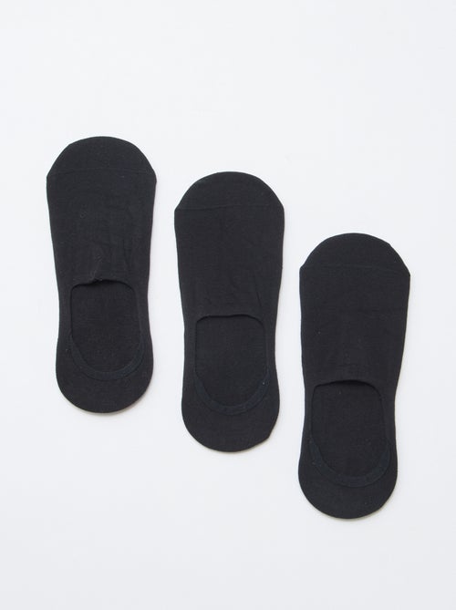 3er-Pack Socken aus einfarbiger Baumwolle - Kiabi