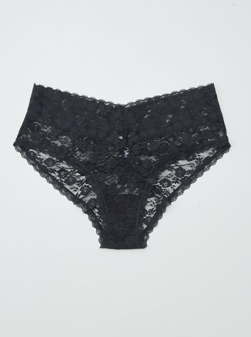 3er-Pack Spitzen-Shortys - Kiabi