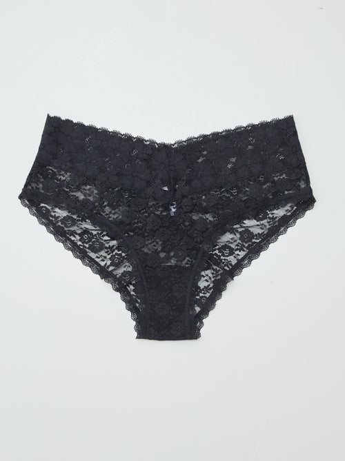 3er-Pack Spitzen-Shortys - Kiabi