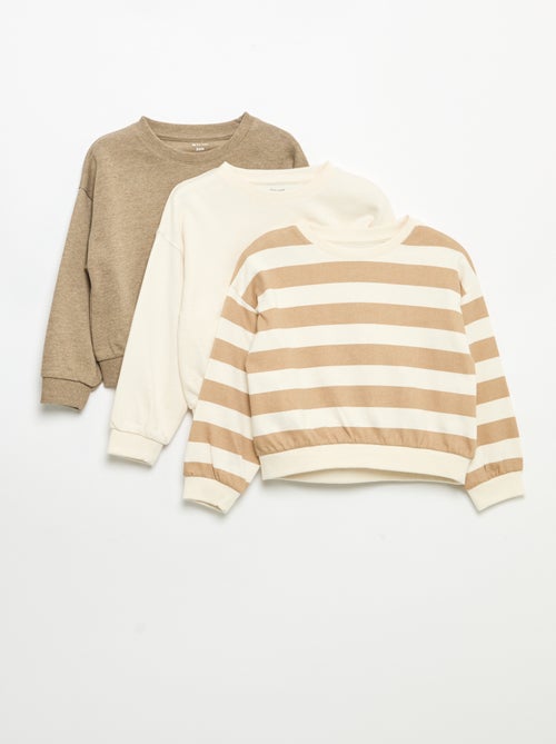 3er-Pack Sweatshirts - Kiabi