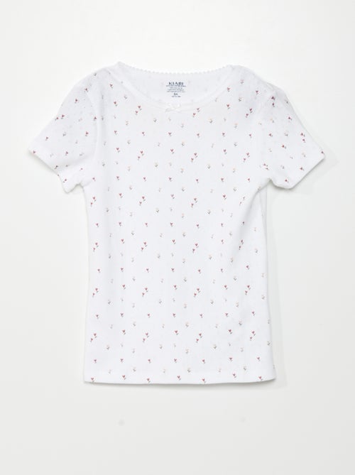 3er-Pack T-Shirts aus Pointelle-Strick - Kiabi