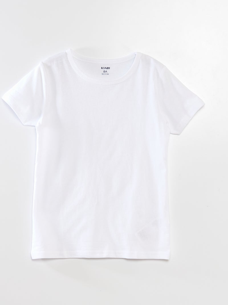 3er-Pack T-Shirts Weiß - Kiabi